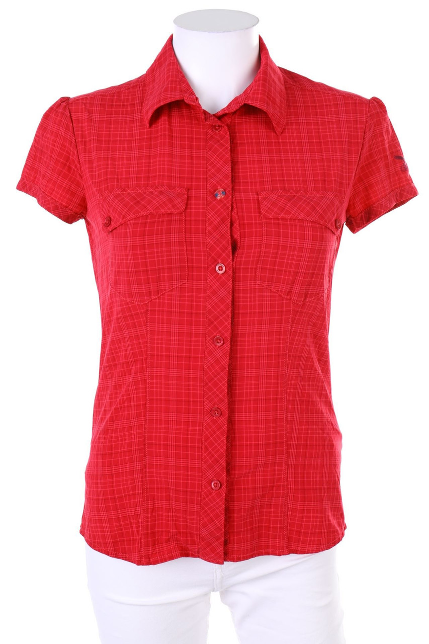 SALEWA - Karo-Hemd-Bluse mit kurzem Ärmel - D 36