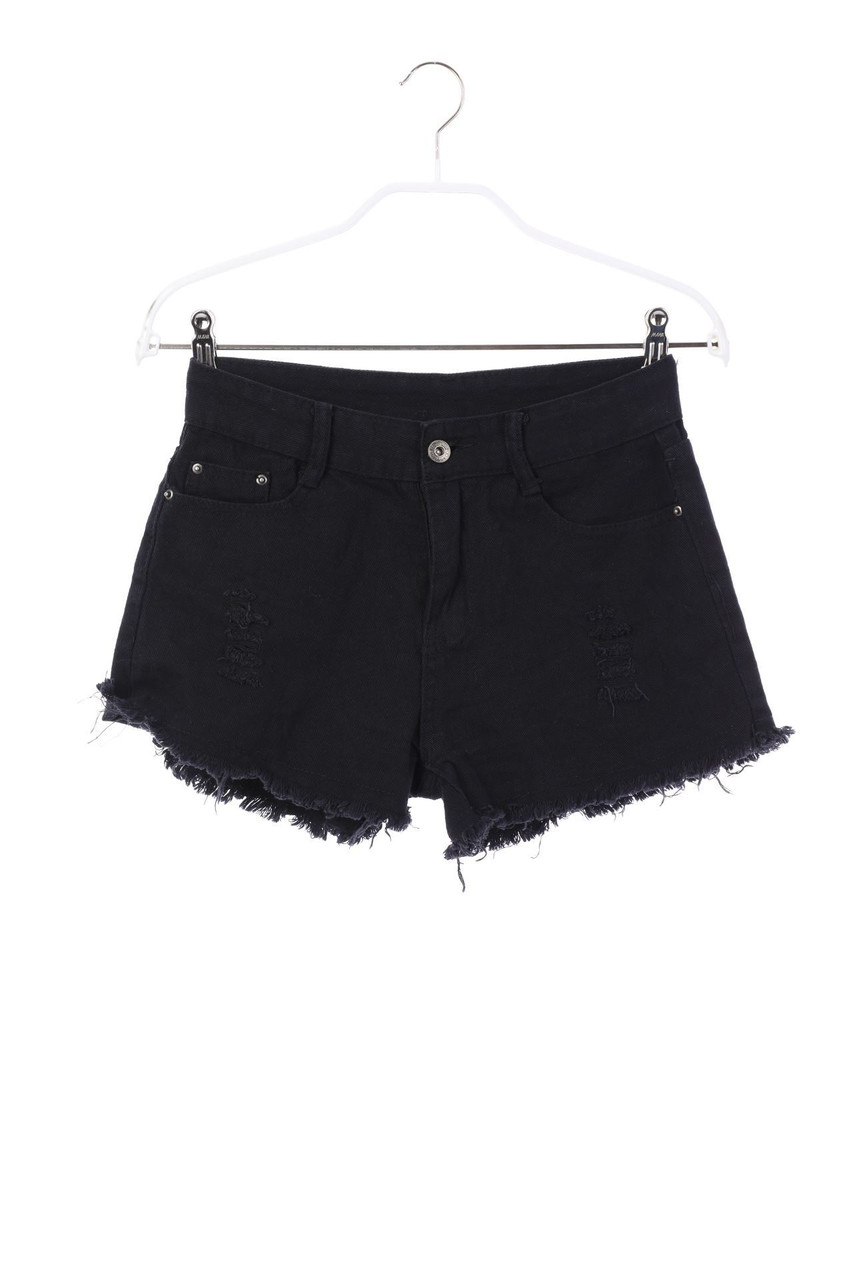 Ohne Label - Distressed Jeans-Shorts - XS