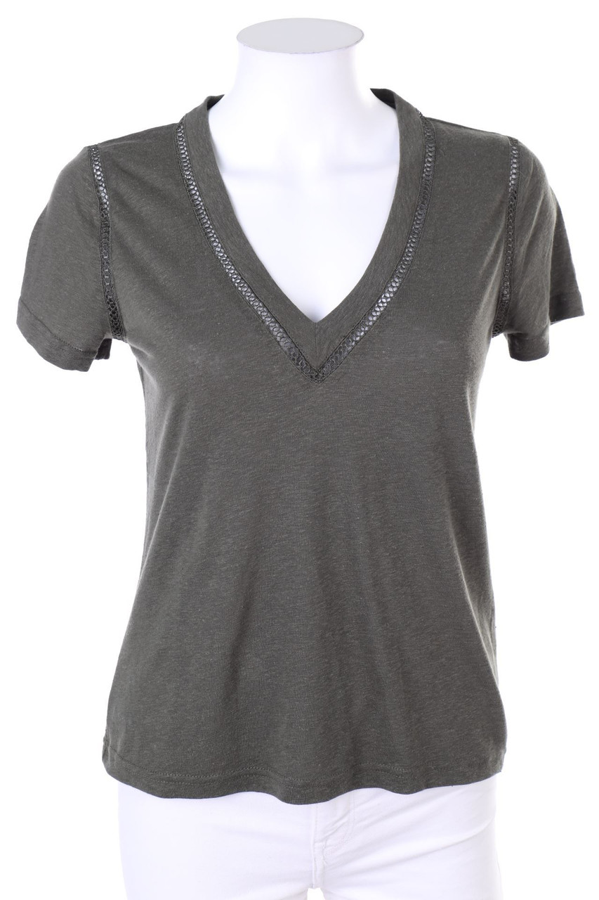 MORGAN - Kurzarm-Bluse mit Cut-outs - XS