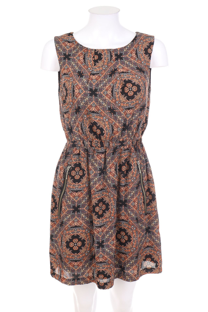 Apricot - Minikleid mit Ethno-Print - S
