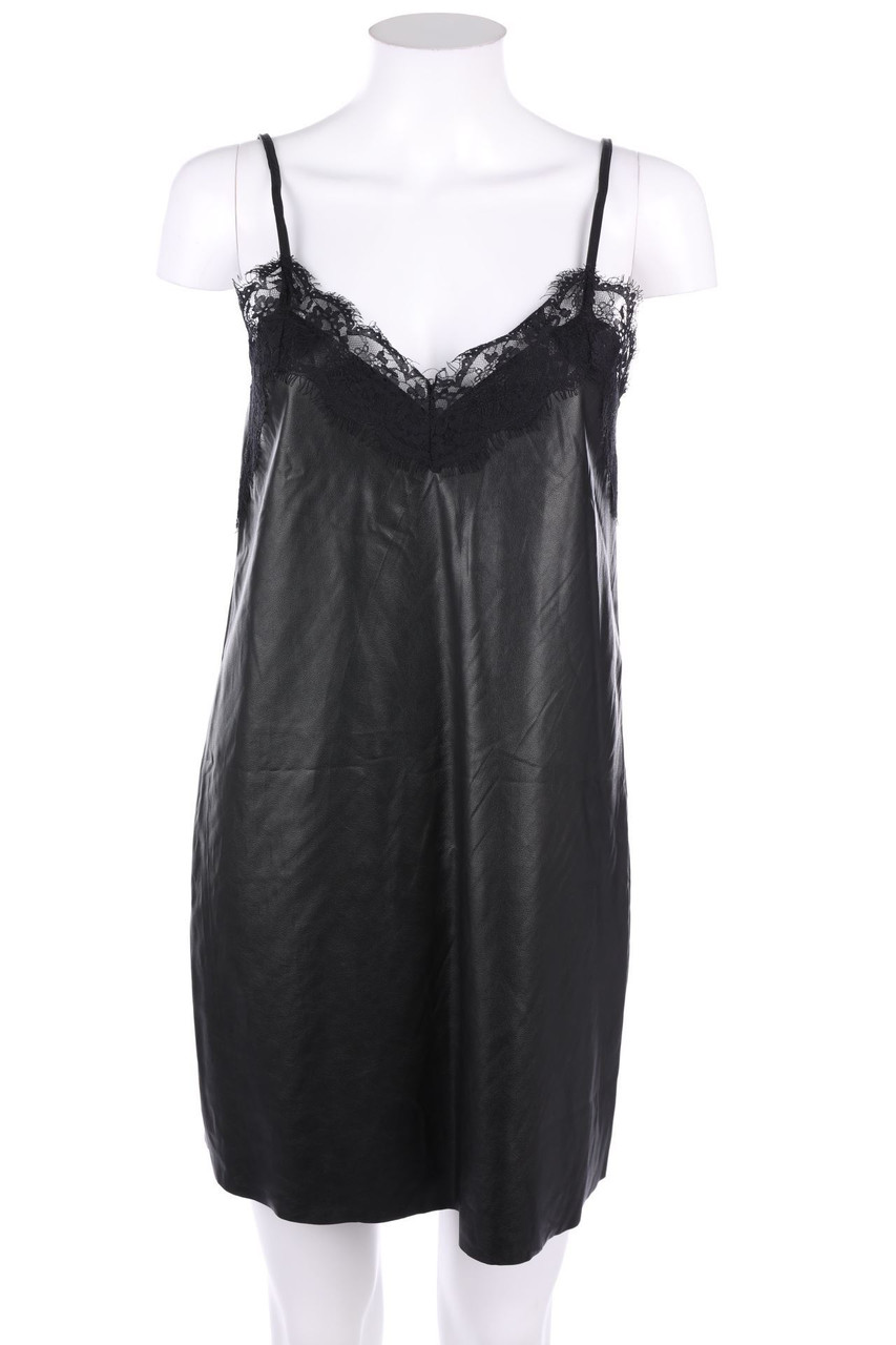 ZARA - Mini-Party-Kleid mit Spitzen-Einsatz - XS