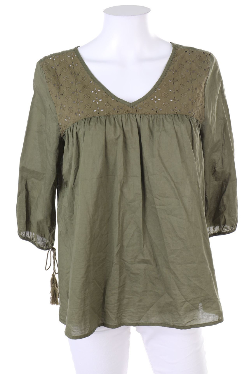 blue motion - Bluse mit Quasten - D 36-38