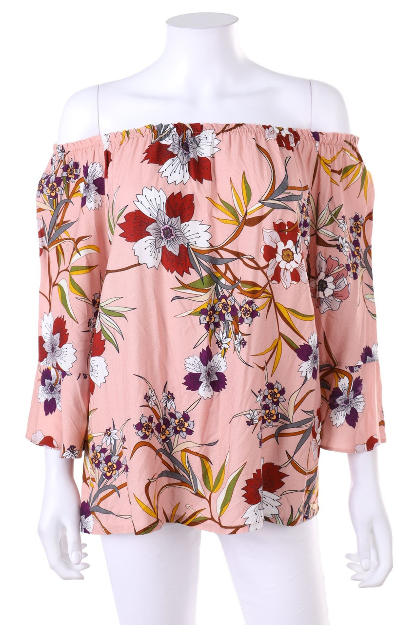 Carnaby - Carmen-Bluse mit Blumen-Print - D 38