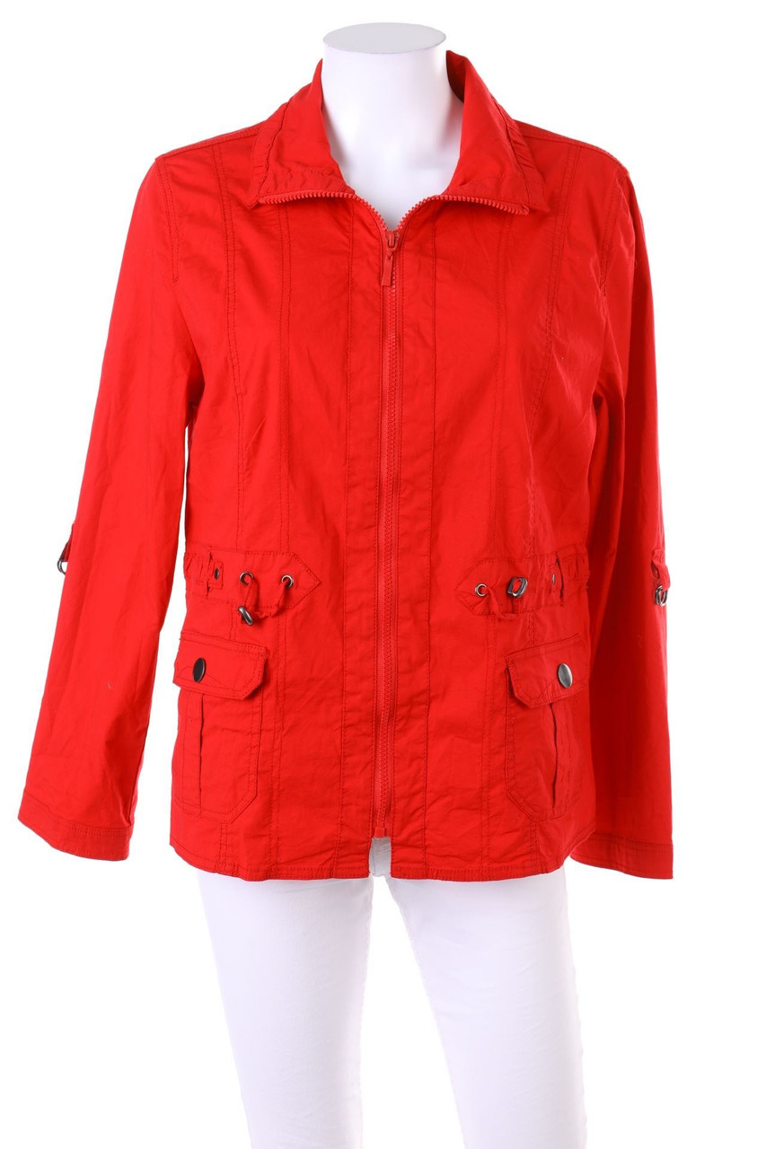 COLLECTION L. - Jacke mit Krempel-Ärmeln - D 40