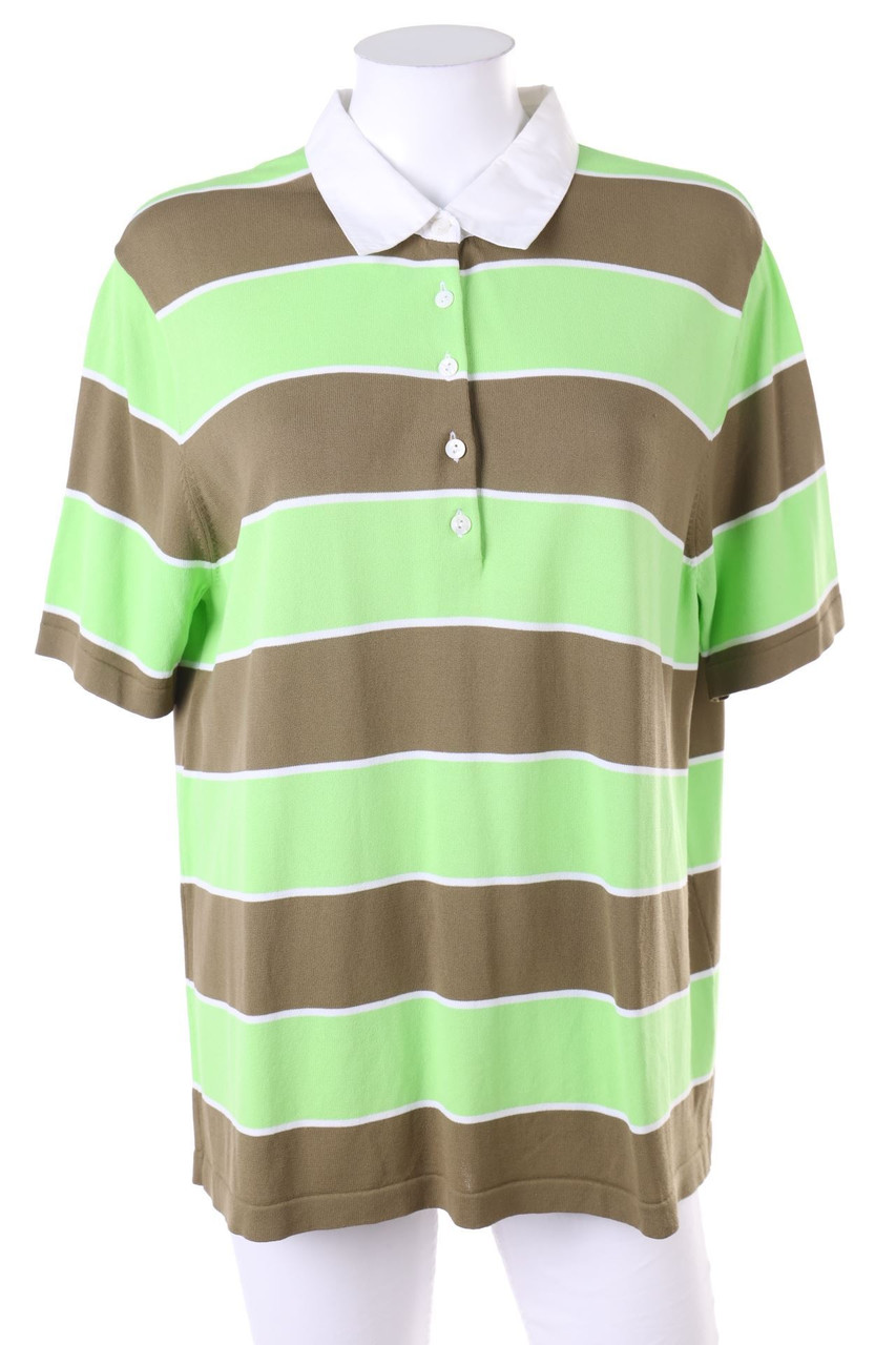 GERRY WEBER - Polo-Shirt mit Streifen - D 46