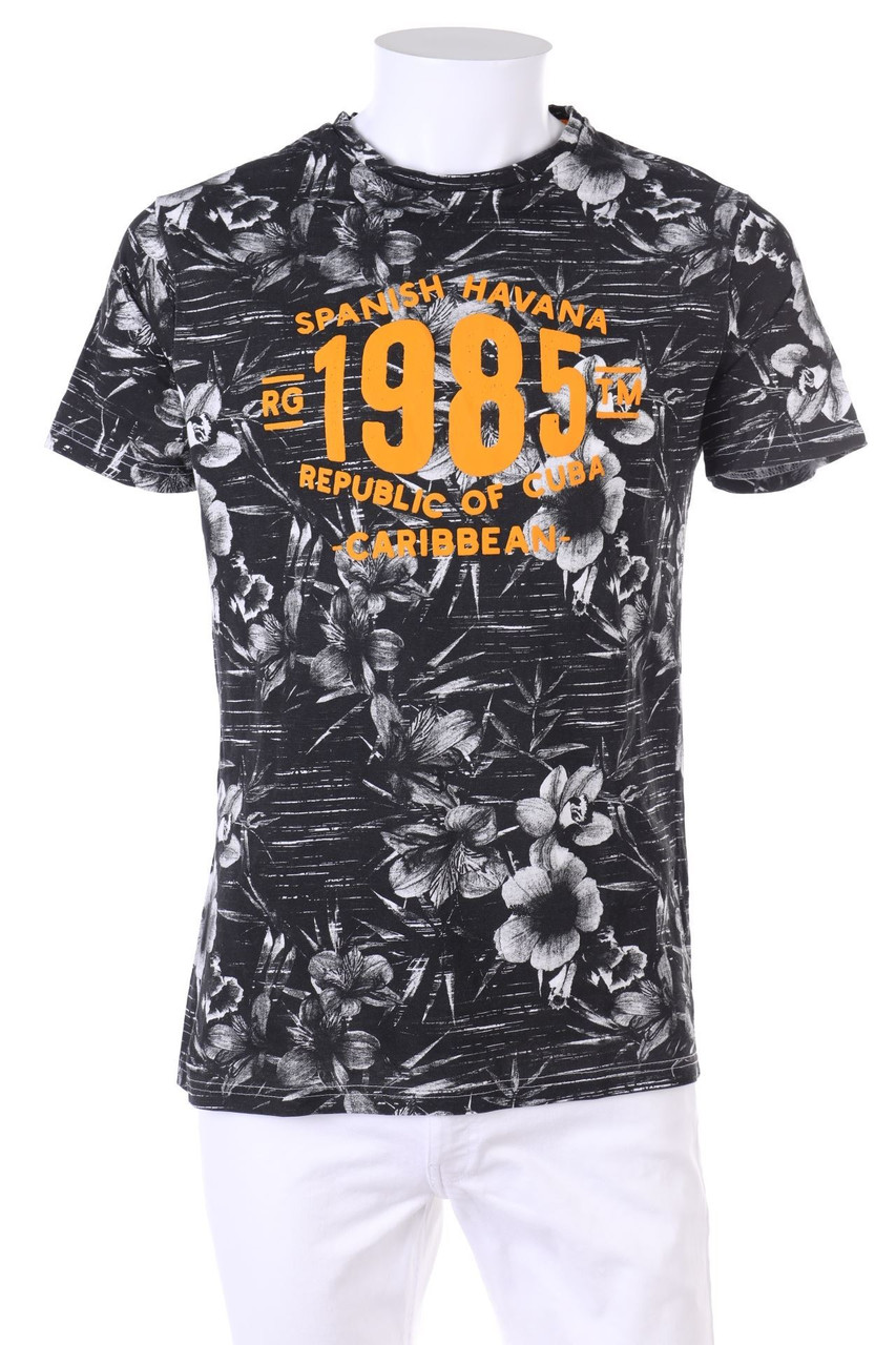 gents & Co - T-Shirt mit Blumen-Print - M