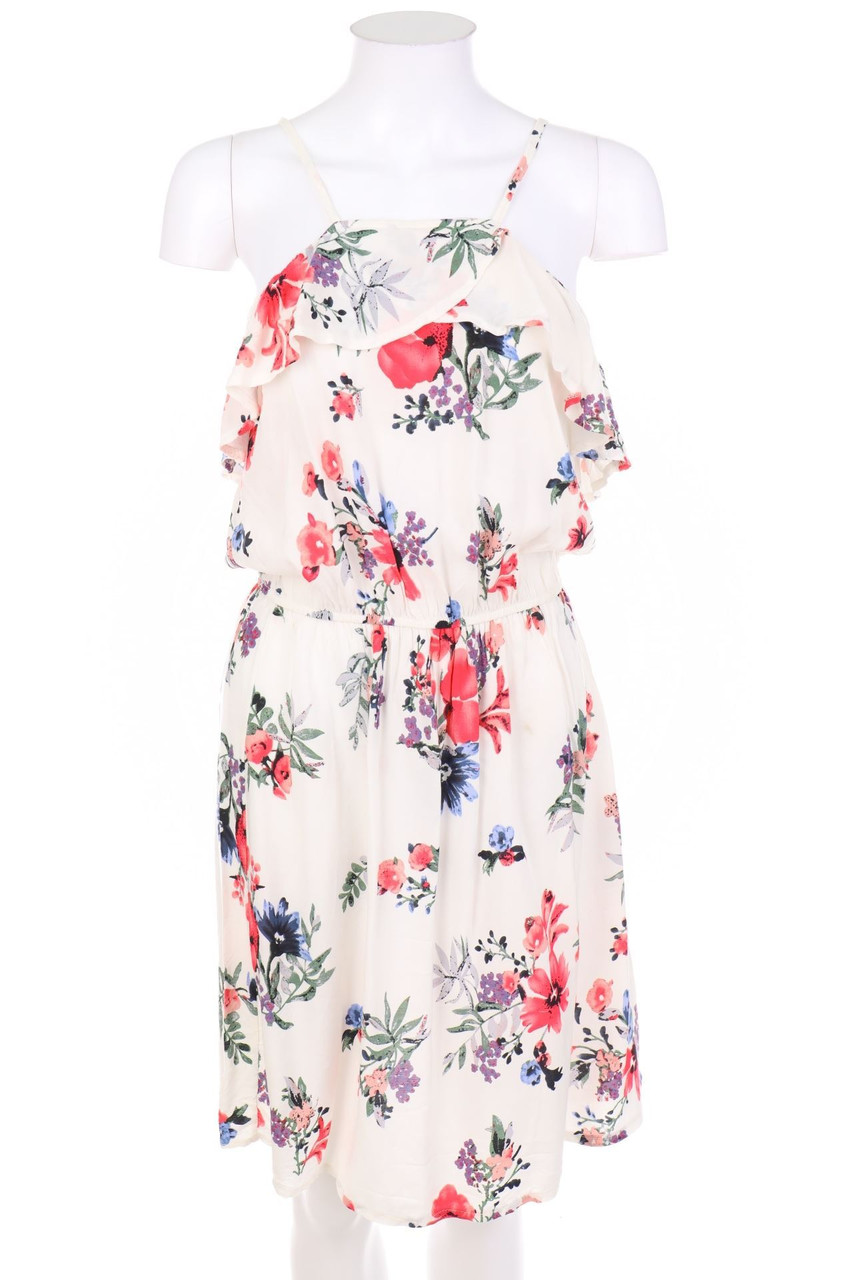 Ohne Label - Minikleid mit Blumen-Print - S