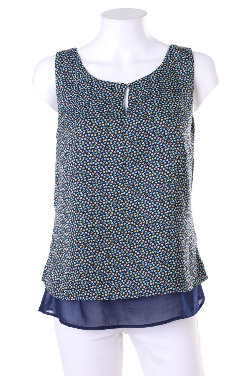 GRAIN DE MALICE - Print-Blusentop im Layer Look mit Keyhole - D 38