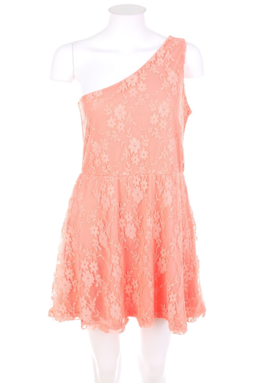 MELROSE - One Shoulder-Party-Kleid aus Spitze mit Glitzer - D 38