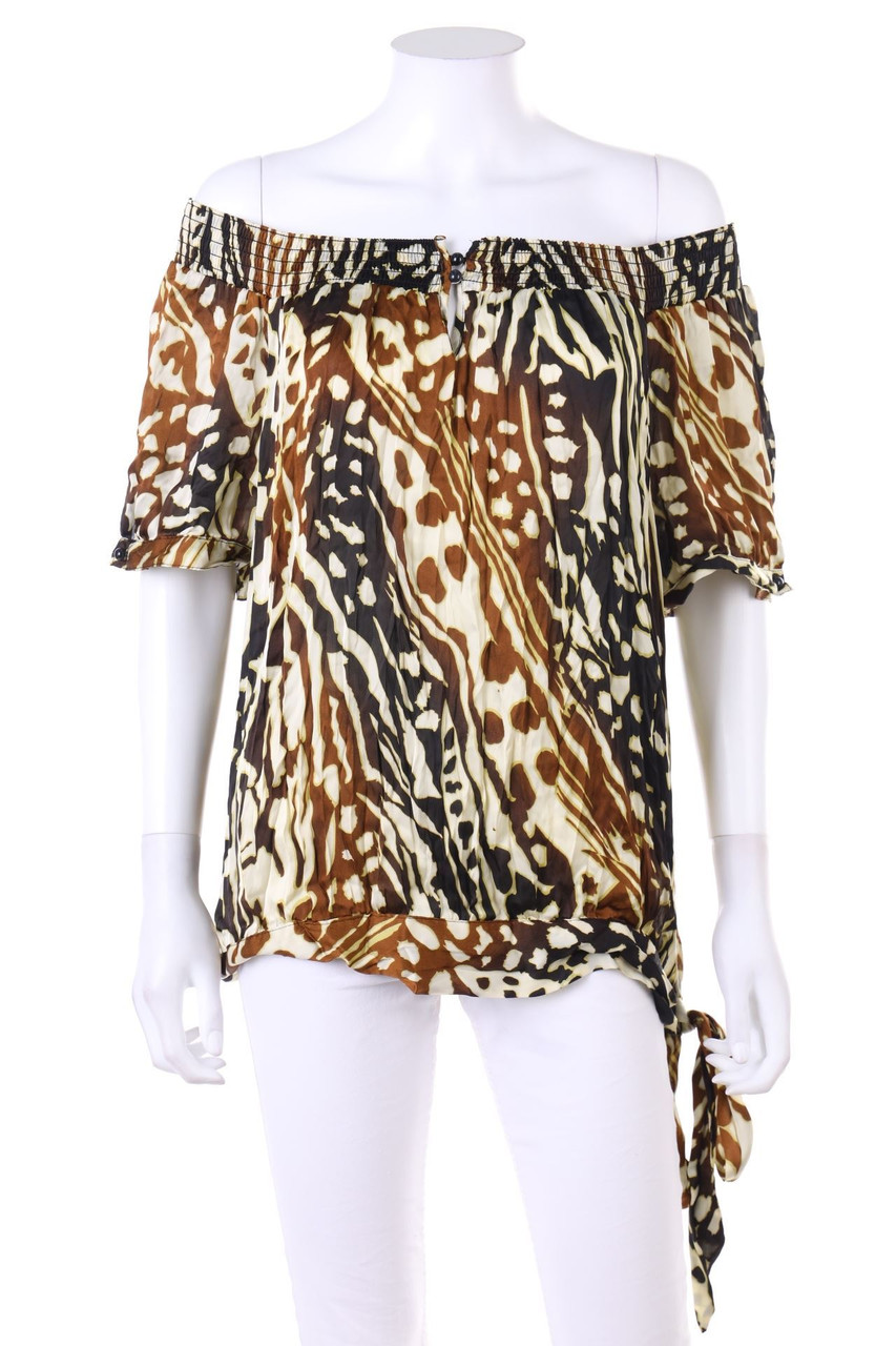 dressbarn - Carmen-Bluse mit Schleife - L