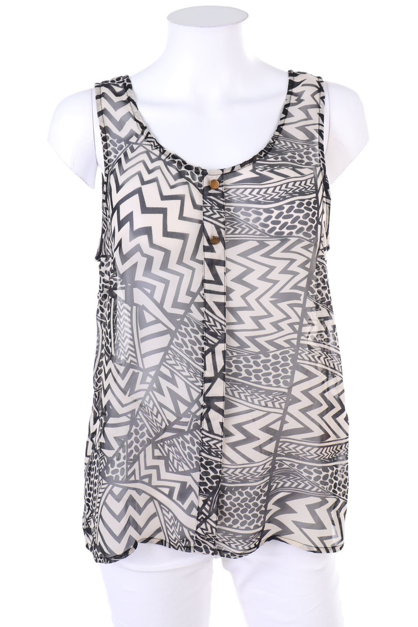 VERO MODA - Top mit Knöpfen - M