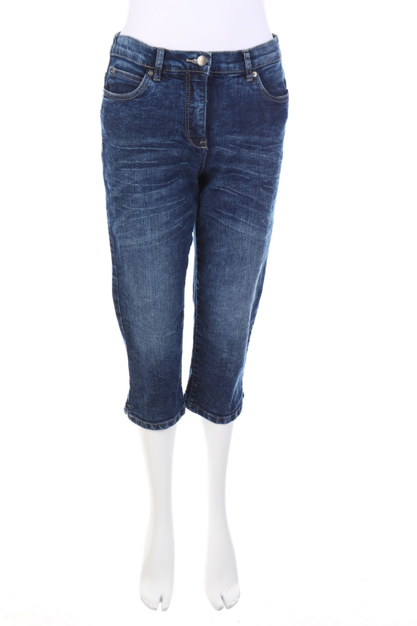 bonprix collection - Used Look Cropped Jeans - D 38