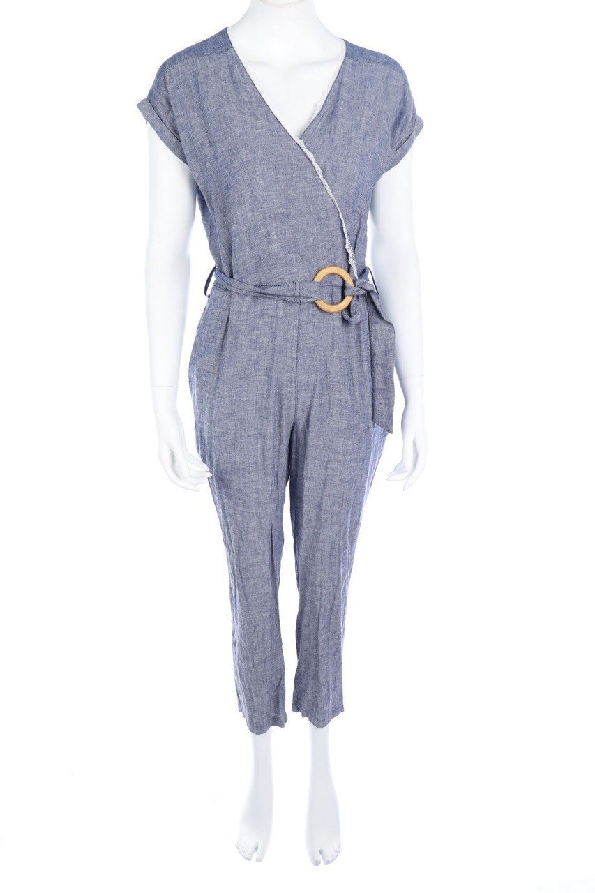 Ohne Label - Jumpsuit mit Leinen - S