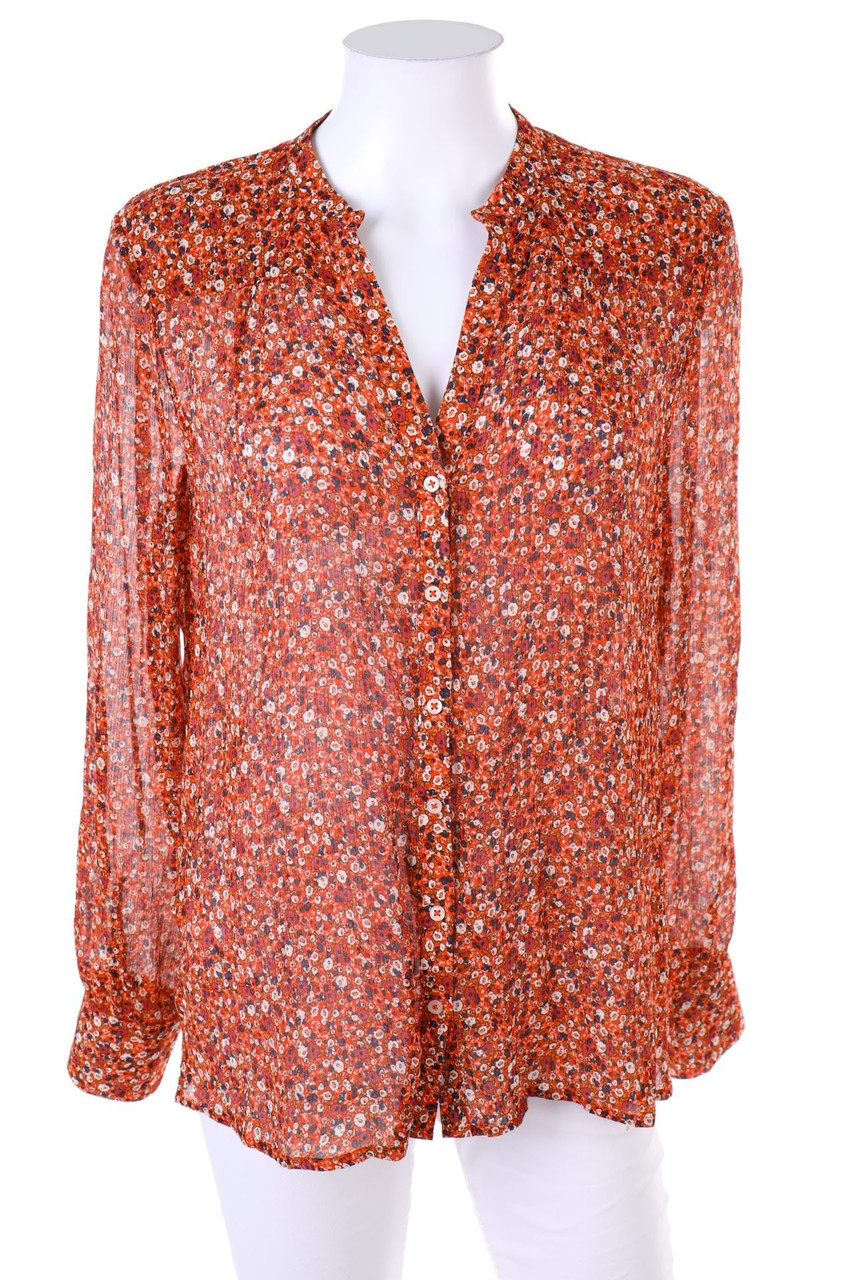 Ohne Label - Bluse mit Blumen-Print - D 42