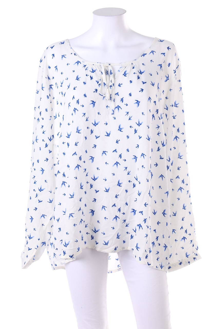 GIADA - Kurzarm-Bluse mit Schleife - D 52