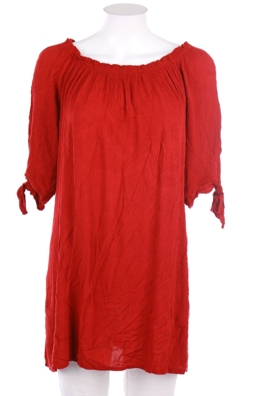 Ohne Label - Kurzarm-Shirt mit Schleife - M