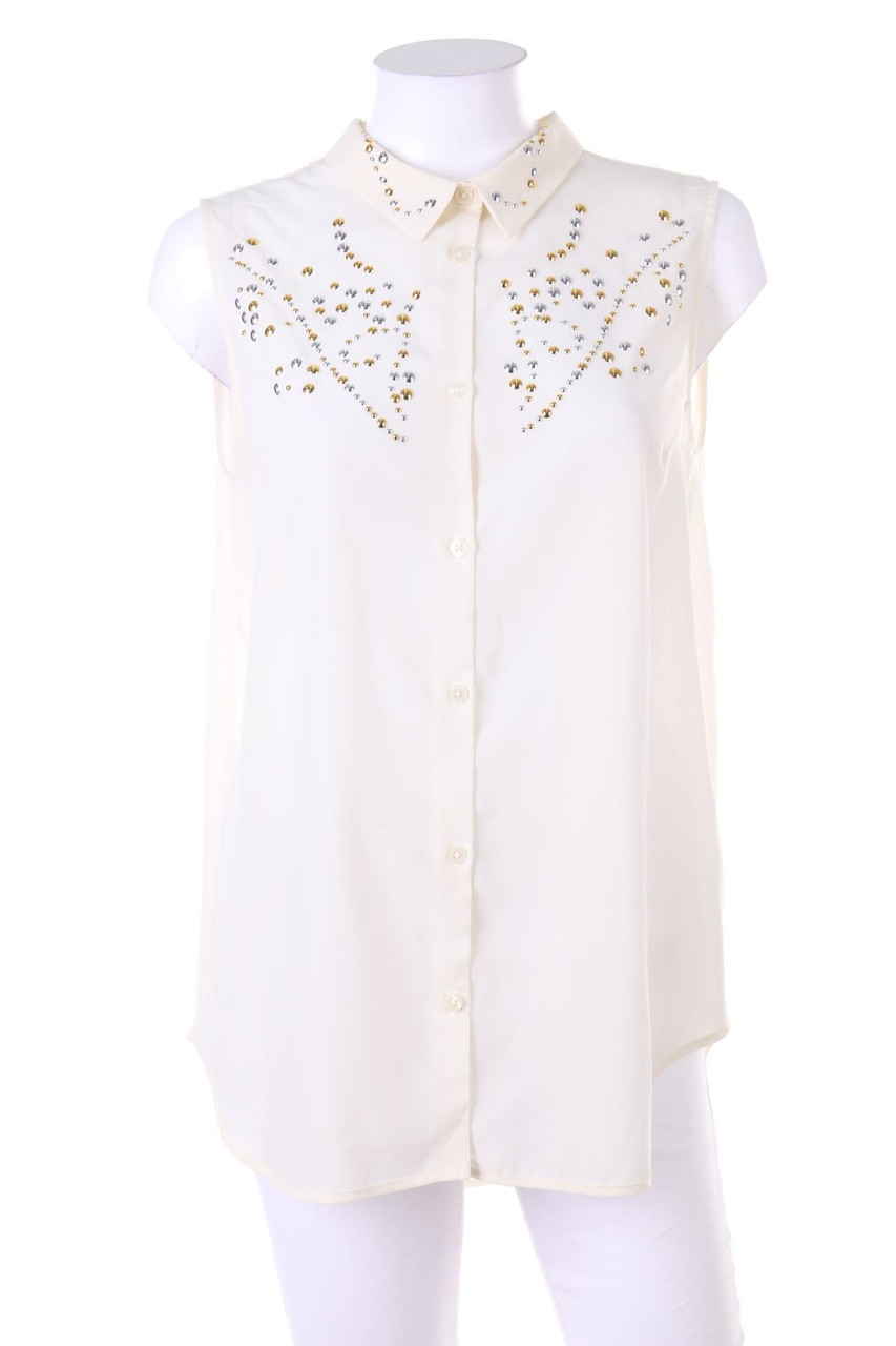 H&M - Blusentop mit Applikationen - M