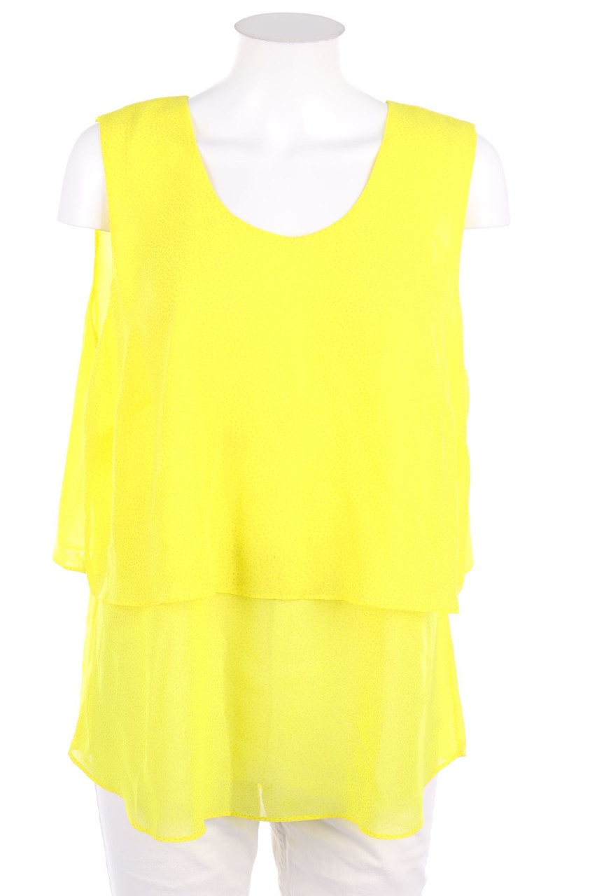 MADELEINE - Blusentop mit Pünktchen im Layer Look - M