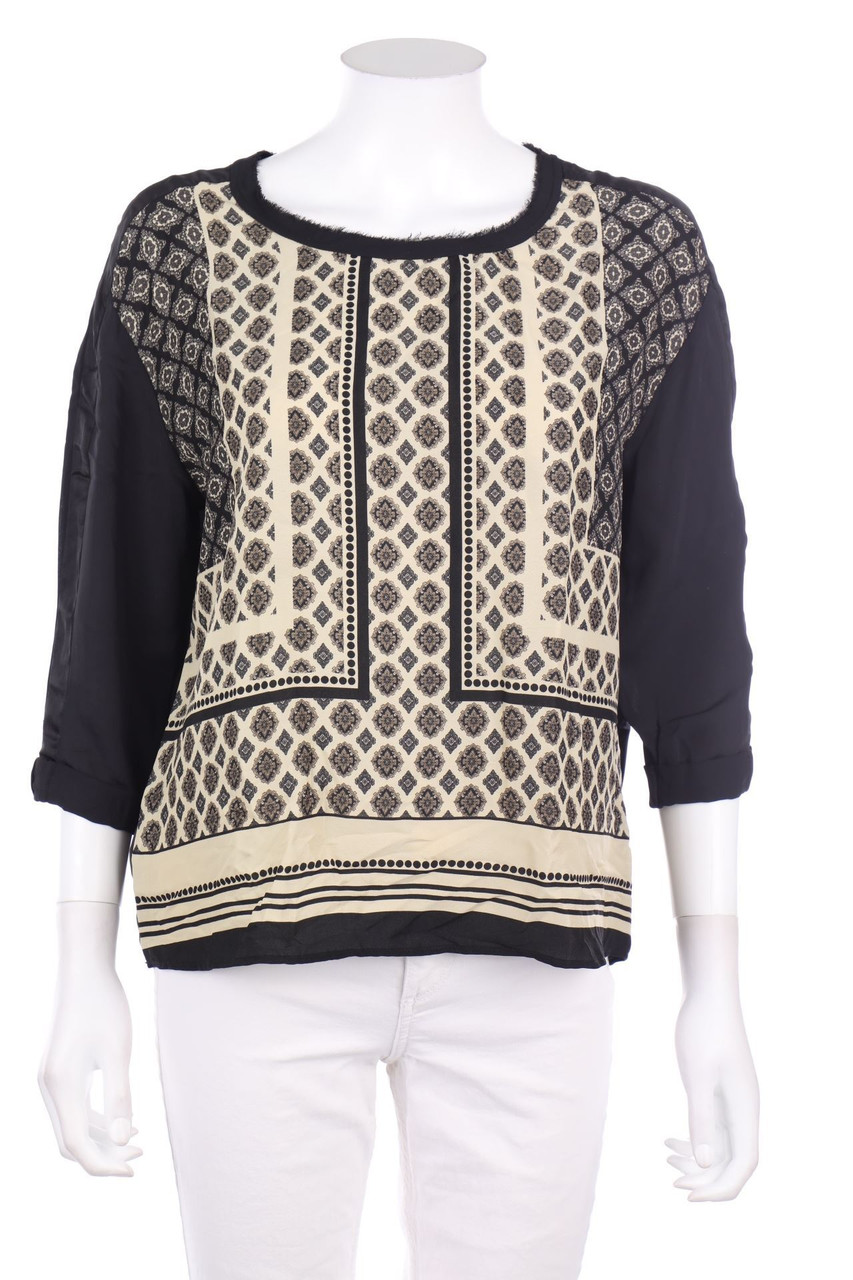 MANGO - Print-Bluse mit 3/4-Ärmel - XS