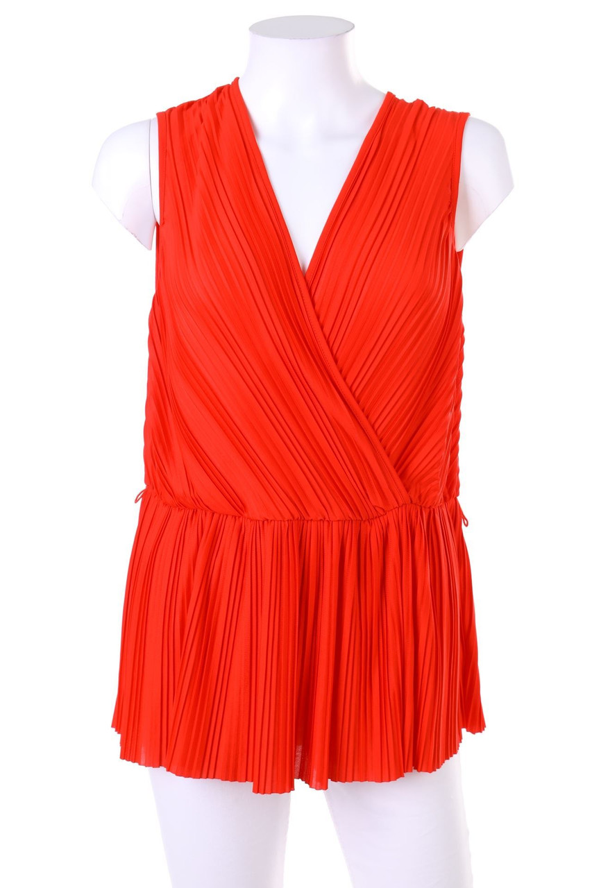 H&M - Plissee-Blusentop in Wickel-Optik - M