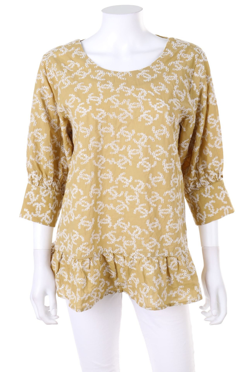 coster copenhagen - Bluse mit 3/4-Ärmel mit Stickereien - D 38