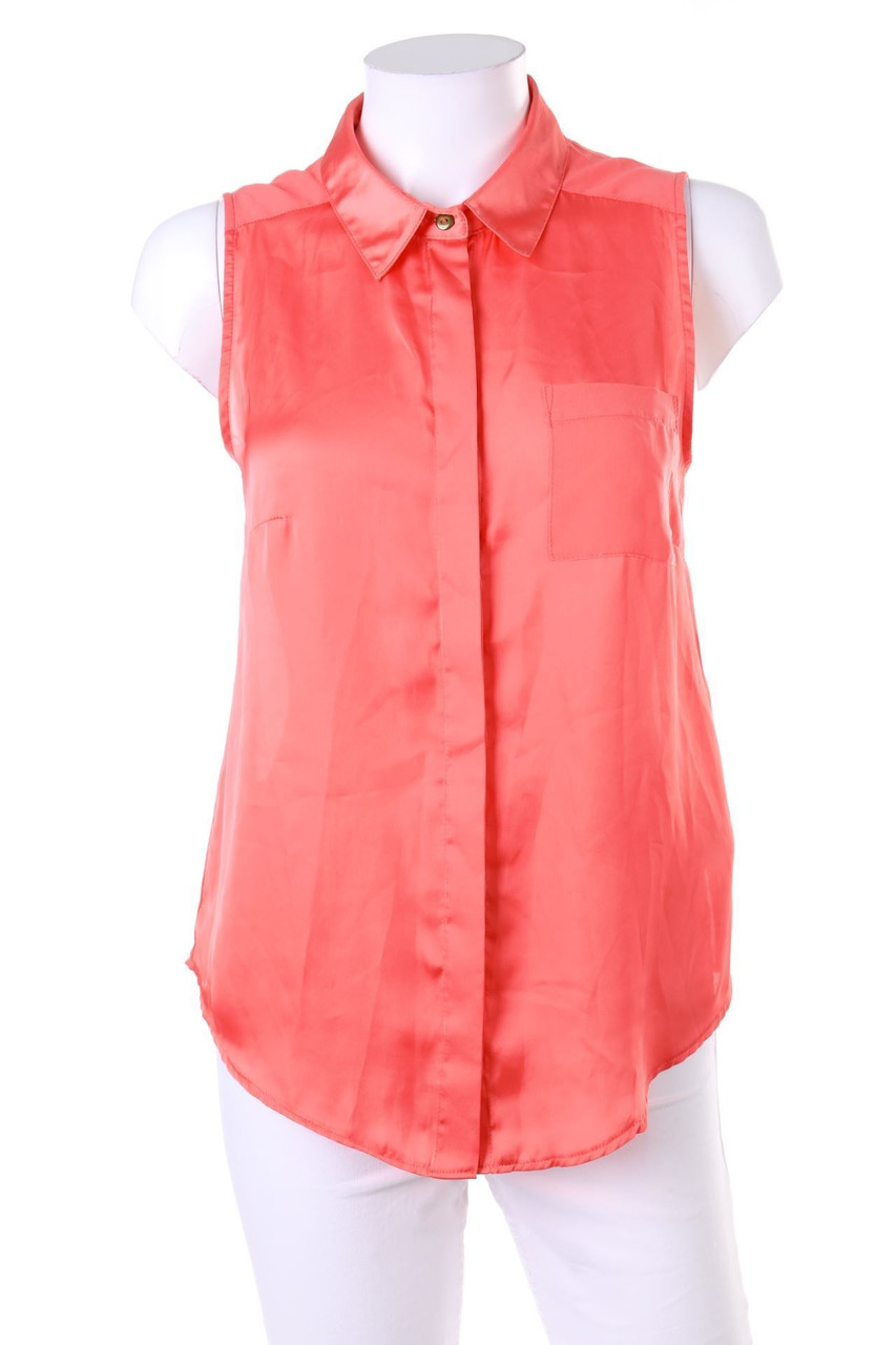 H&M - ärmellose Hemd-Bluse mit aufgesetzten Taschen - D 36