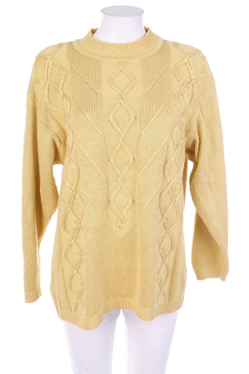 FLOU - Strick-Pullover mit Zopf-Muster - D 42