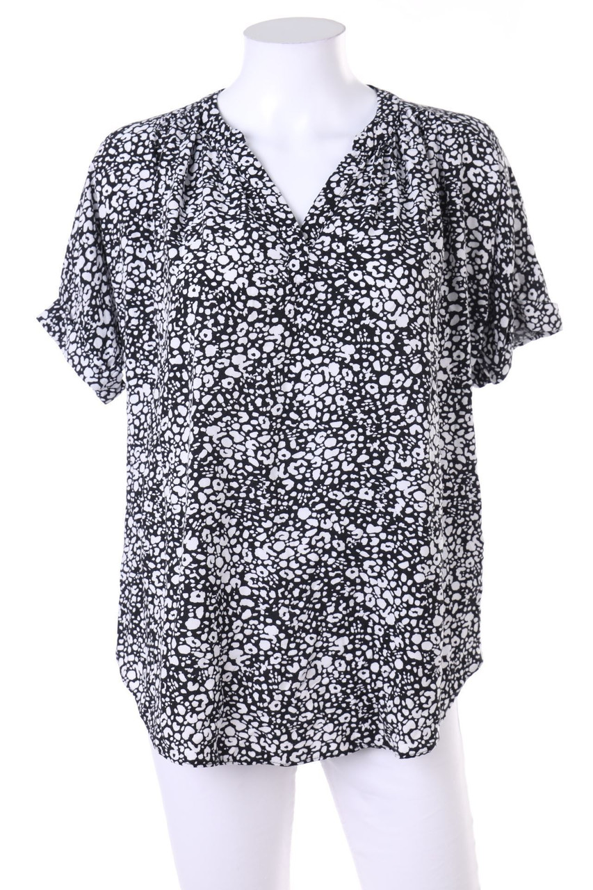 CANDA by C&A - Print-Hemd-Bluse mit kurzem Ärmel - D 36