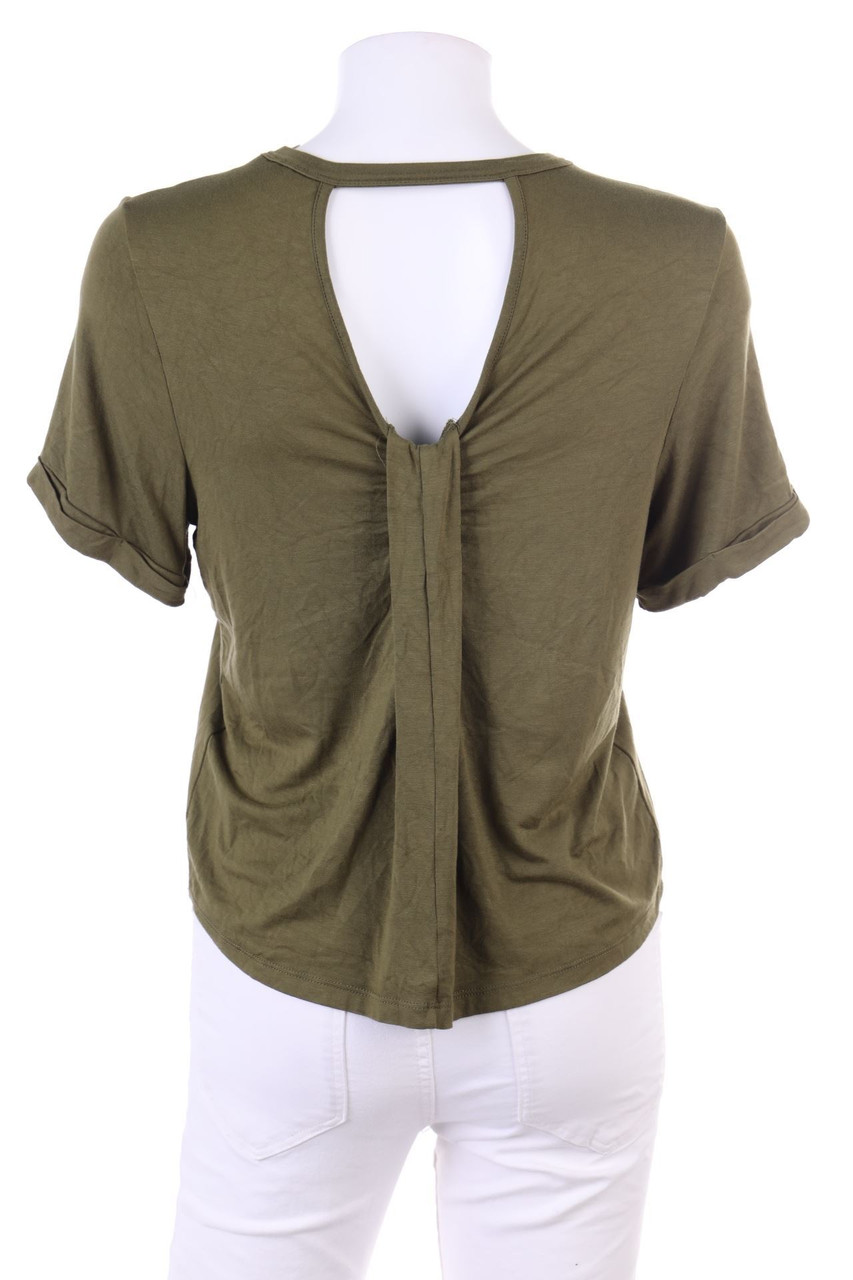 Noisy May - Kurzarm-Shirt mit Rückenausschnitt - S