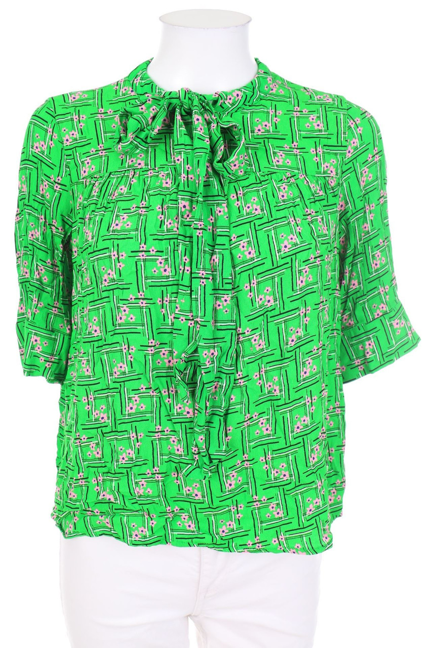 ZARA TRF - Bluse mit Blumen-Print - L