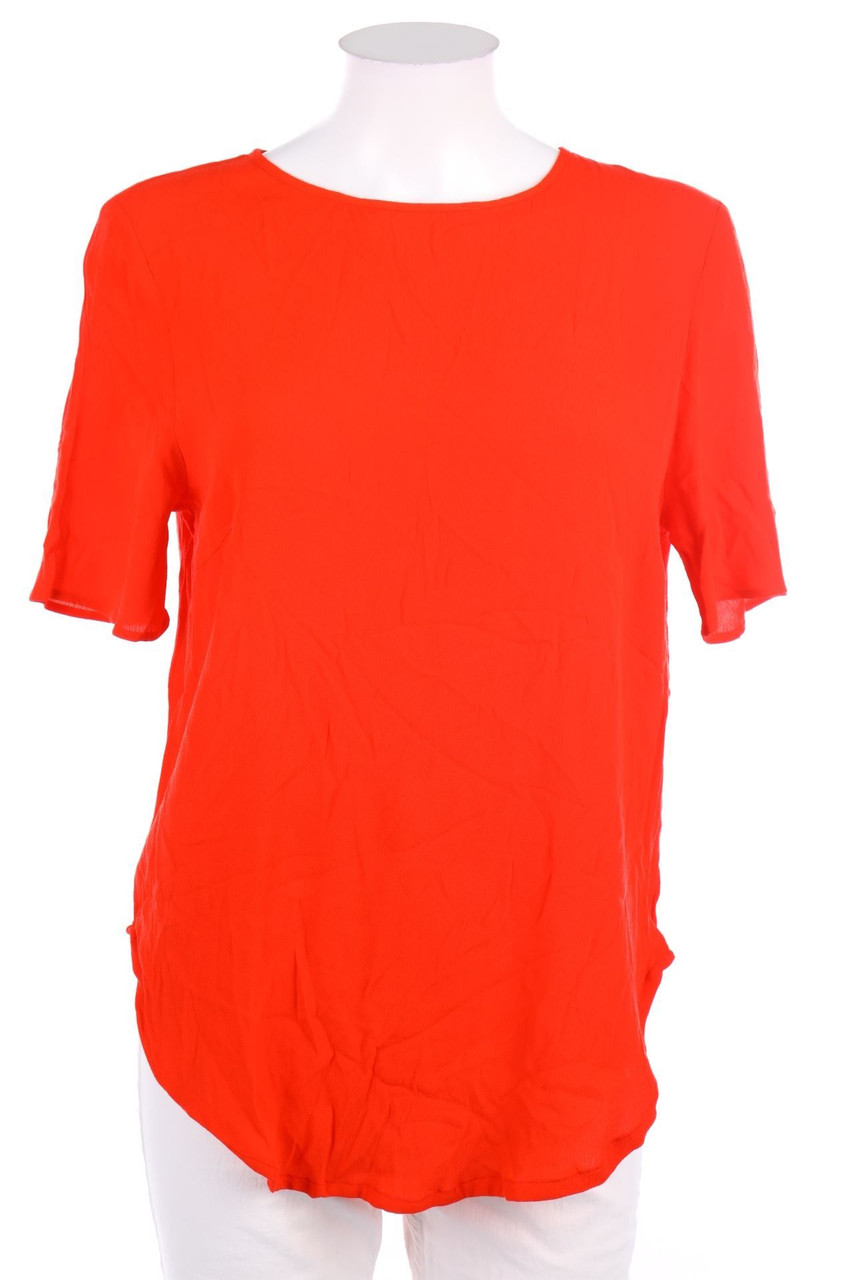 H&M - Kurzarm-Bluse mit Keyhole - D 36