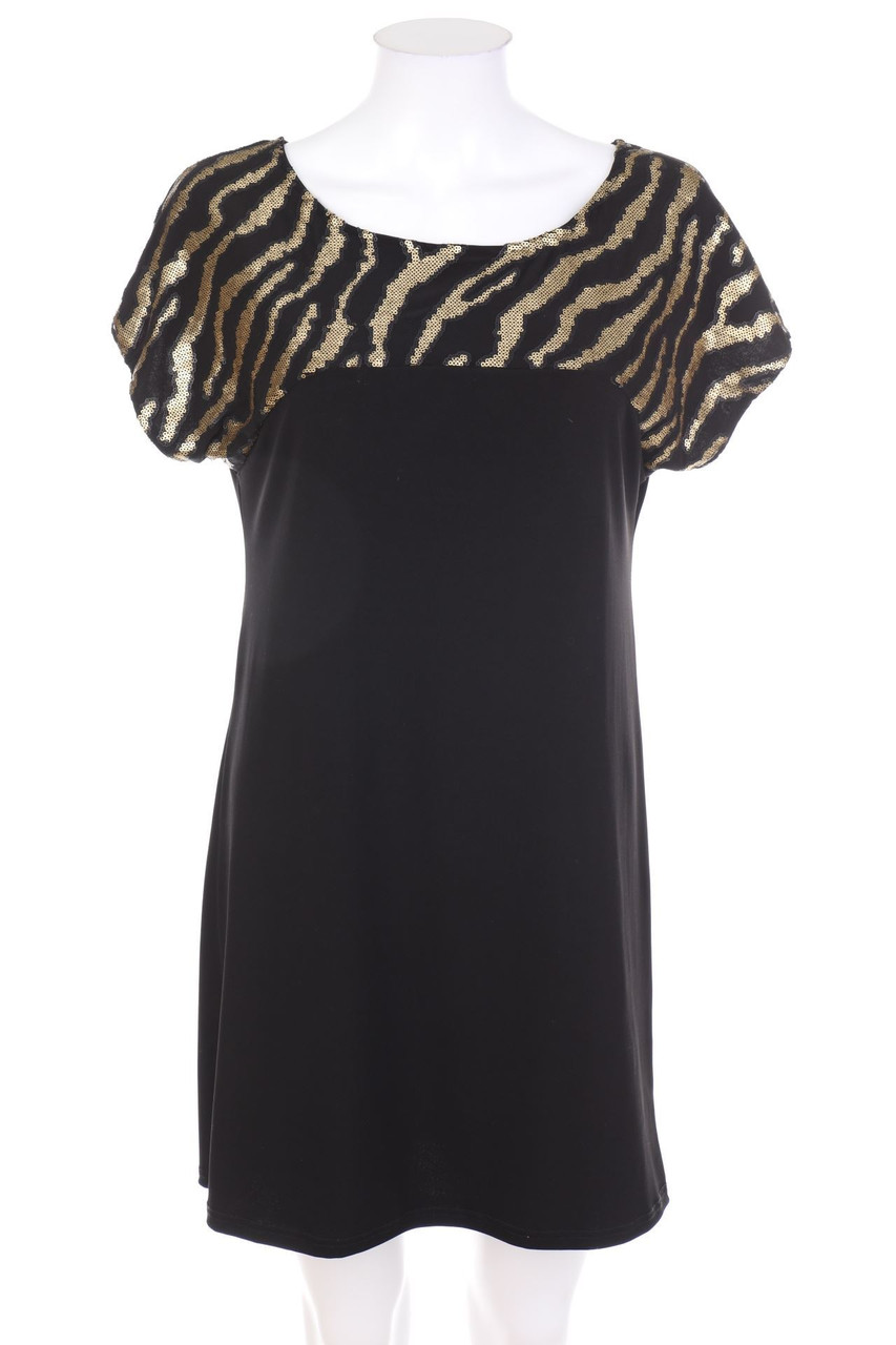 Ohne Label - Party-Kleid mit Pailletten - L