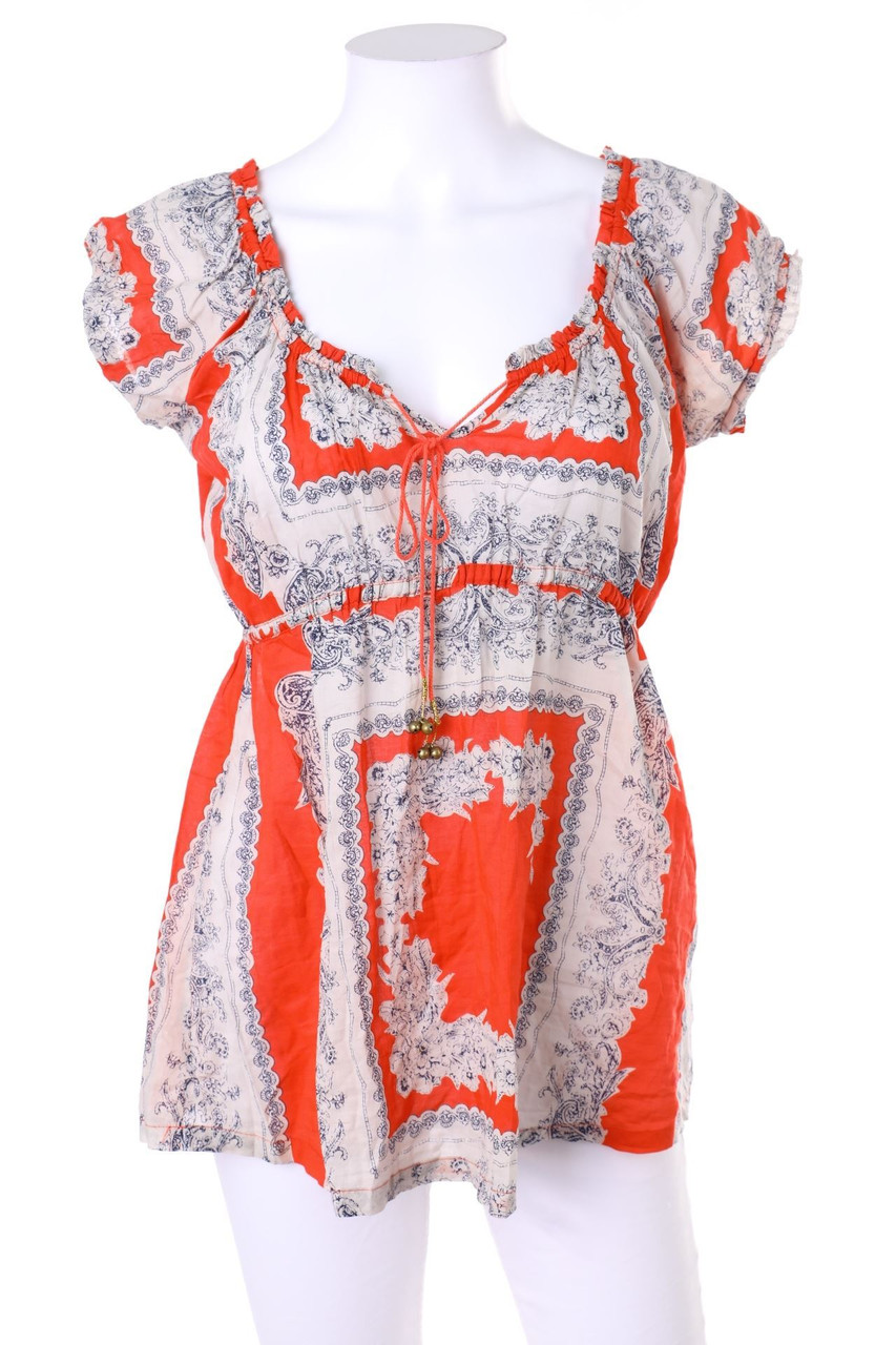 Pepe Jeans - Boho-Bluse mit Print - M