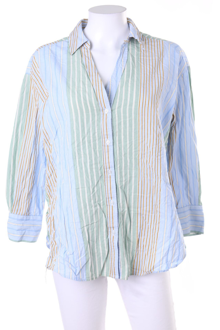 MANGO - Oversize-Hemd-Bluse mit Streifen - XS