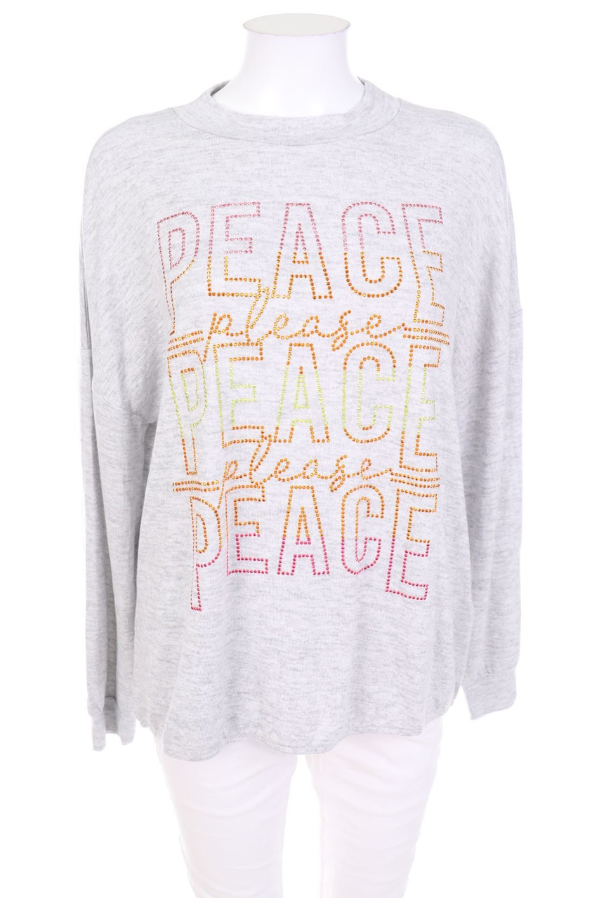 Street One - Strick-Pullover mit Schmuckstein-Applikation - D 40