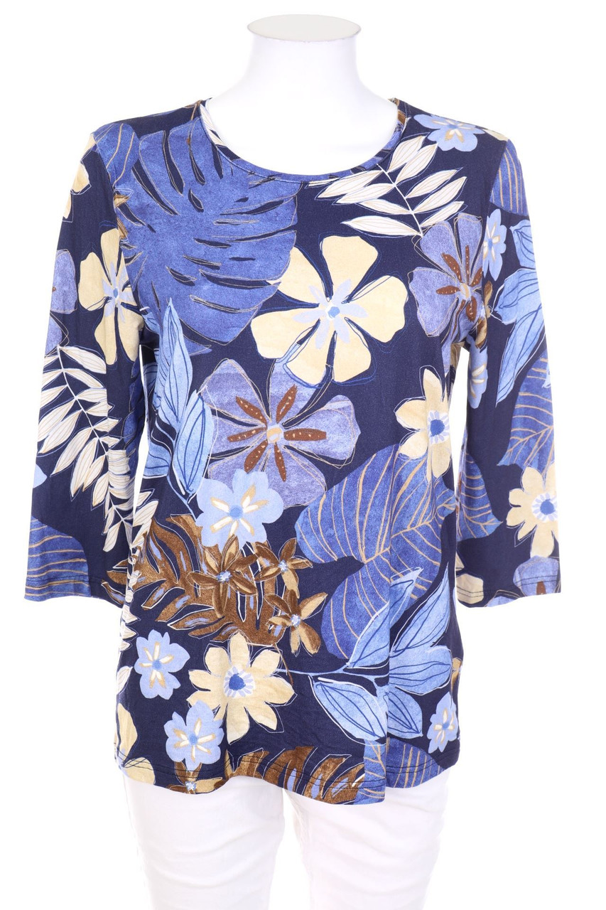 CLARINA - 3/4-Arm-Shirt mit floralem Muster - D 38