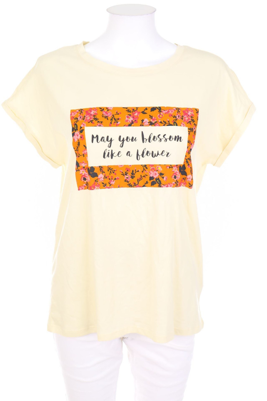 VERO MODA - Kurzarm-Shirt mit Print - M