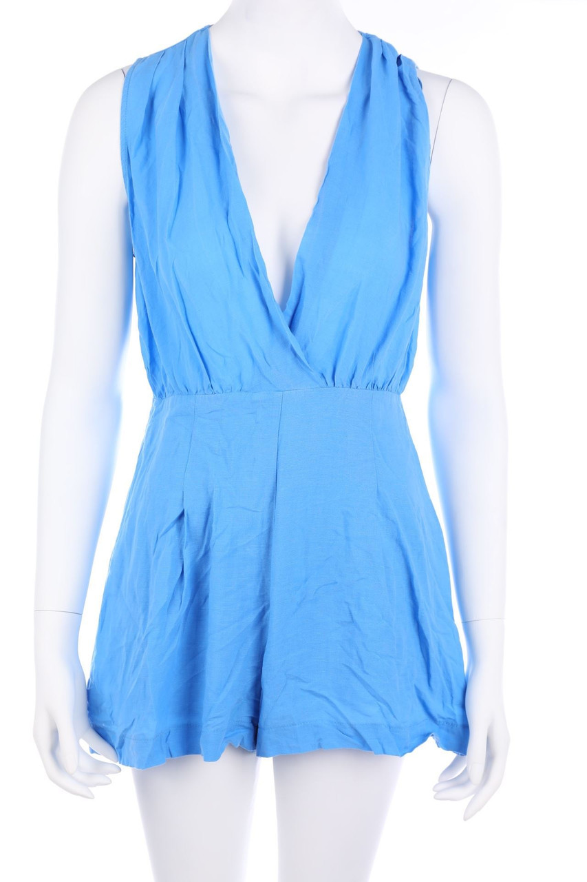 ZARA - Playsuit aus Leinen-Mix - M