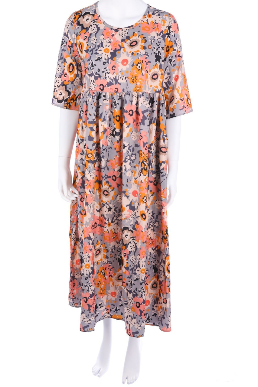 JustFashionNow - Maxi-Kleid mit aufgesetzten Taschen - M