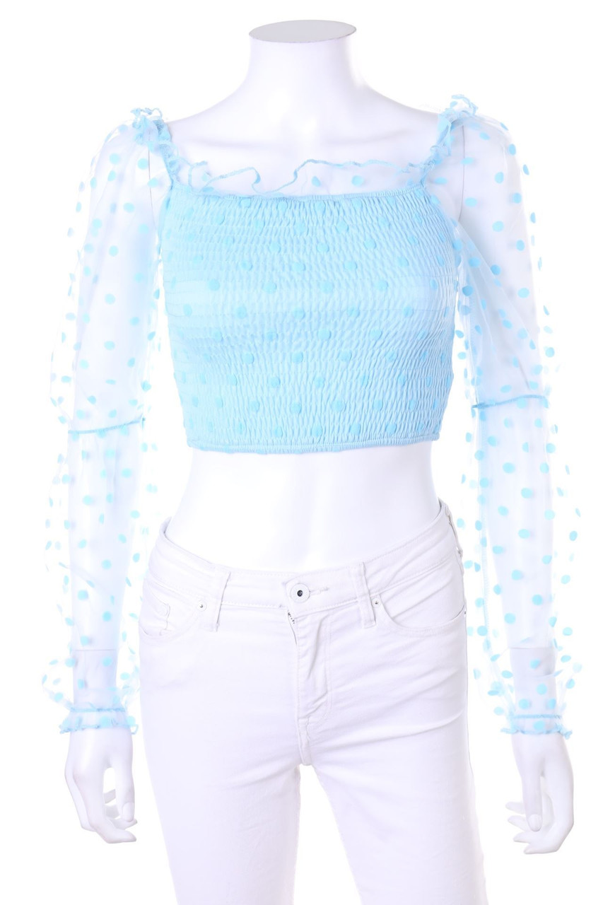 Parisian Collection - Cropped-Shirt mit Mesh-Einsatz - D 34