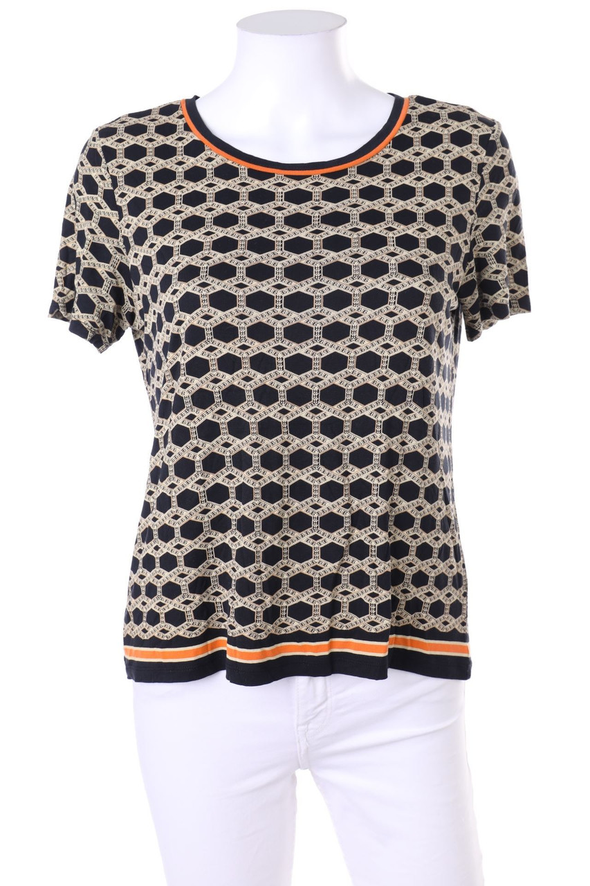 ESPRIT - Kurzarm-Shirt im Military-Stil mit Print - XS