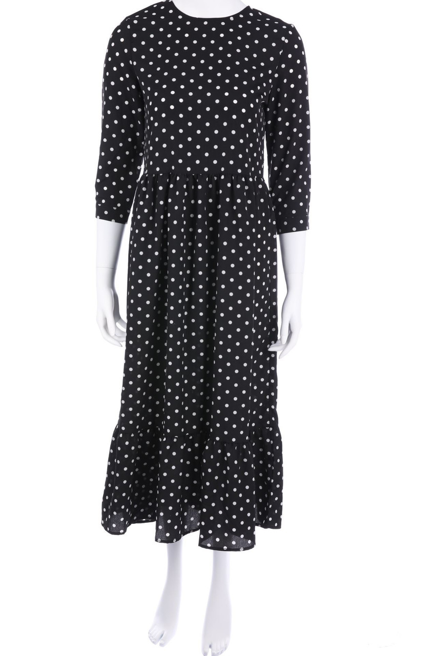 URBAN BLISS - Midikleid mit 3/4-Ärmel mit Polka Dots - D 38