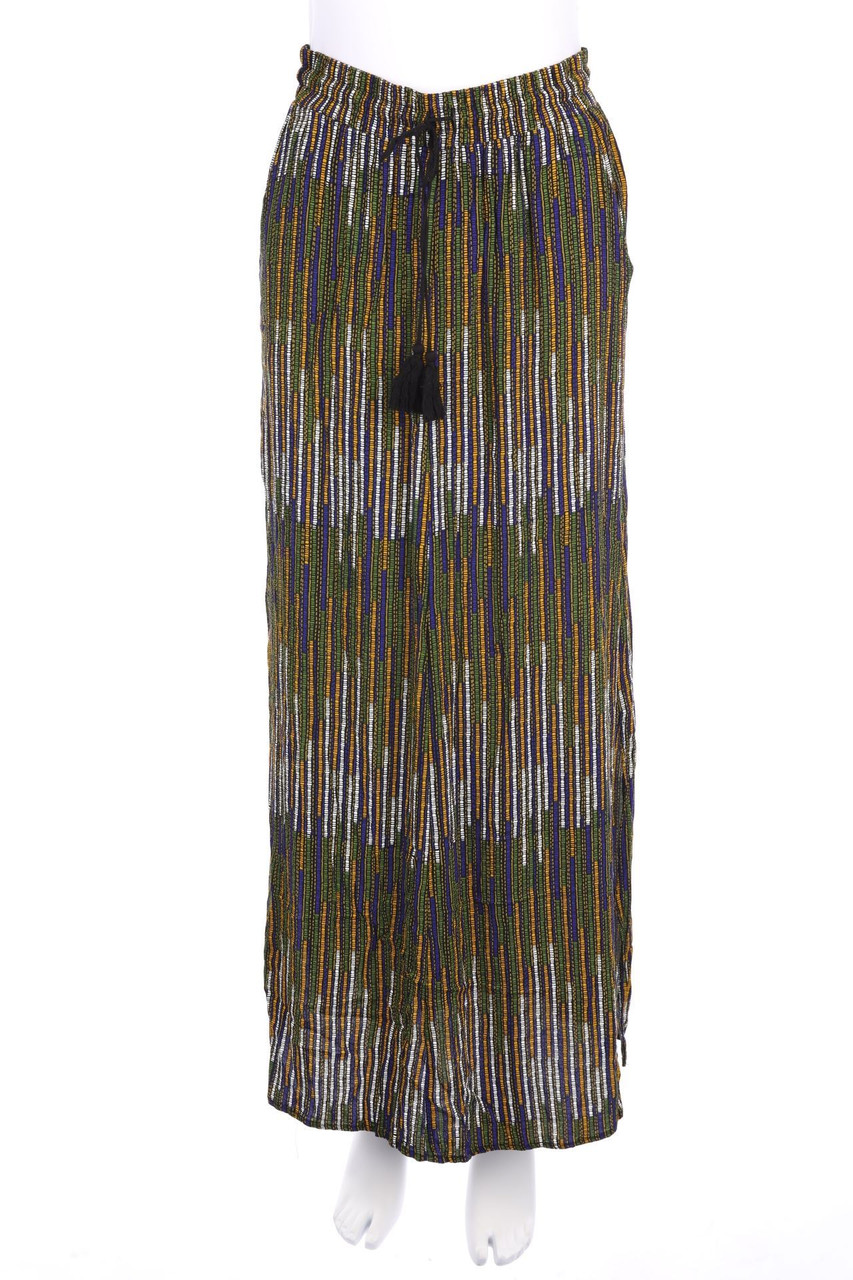 H&M - Maxi-Rock mit Schlitz mit Print - D 36