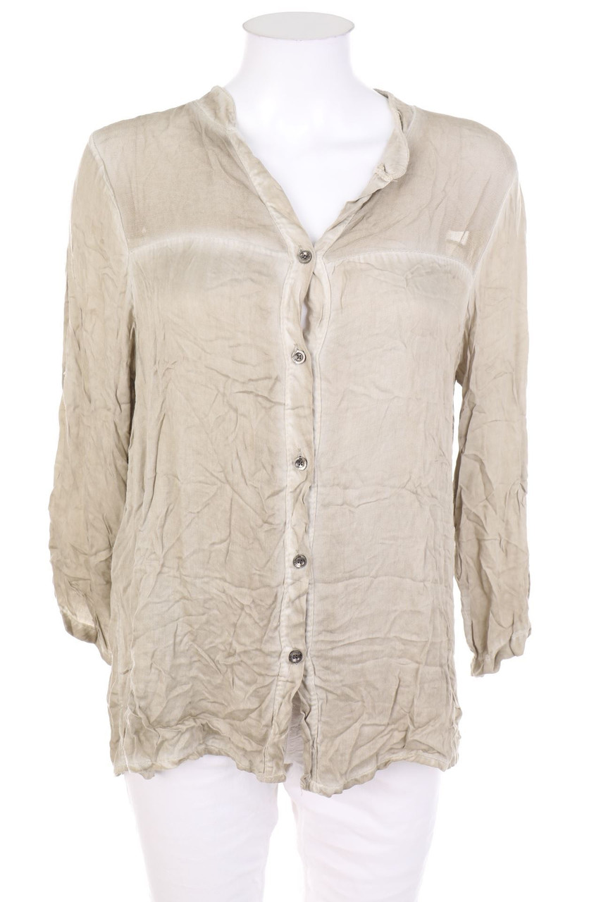 Ohne Label - Garment Dyed-Hemd-Bluse - S