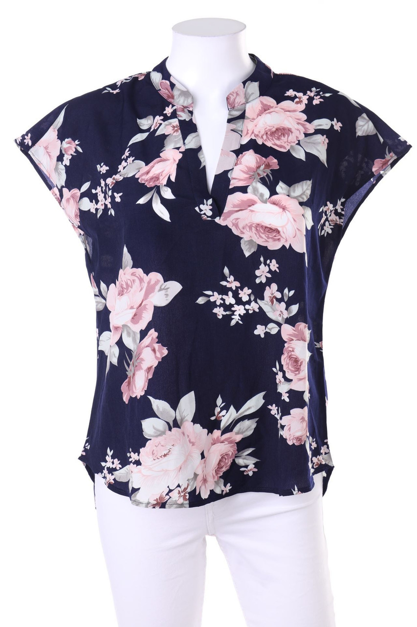 SHEIN - Bluse mit Blumen-Print - S