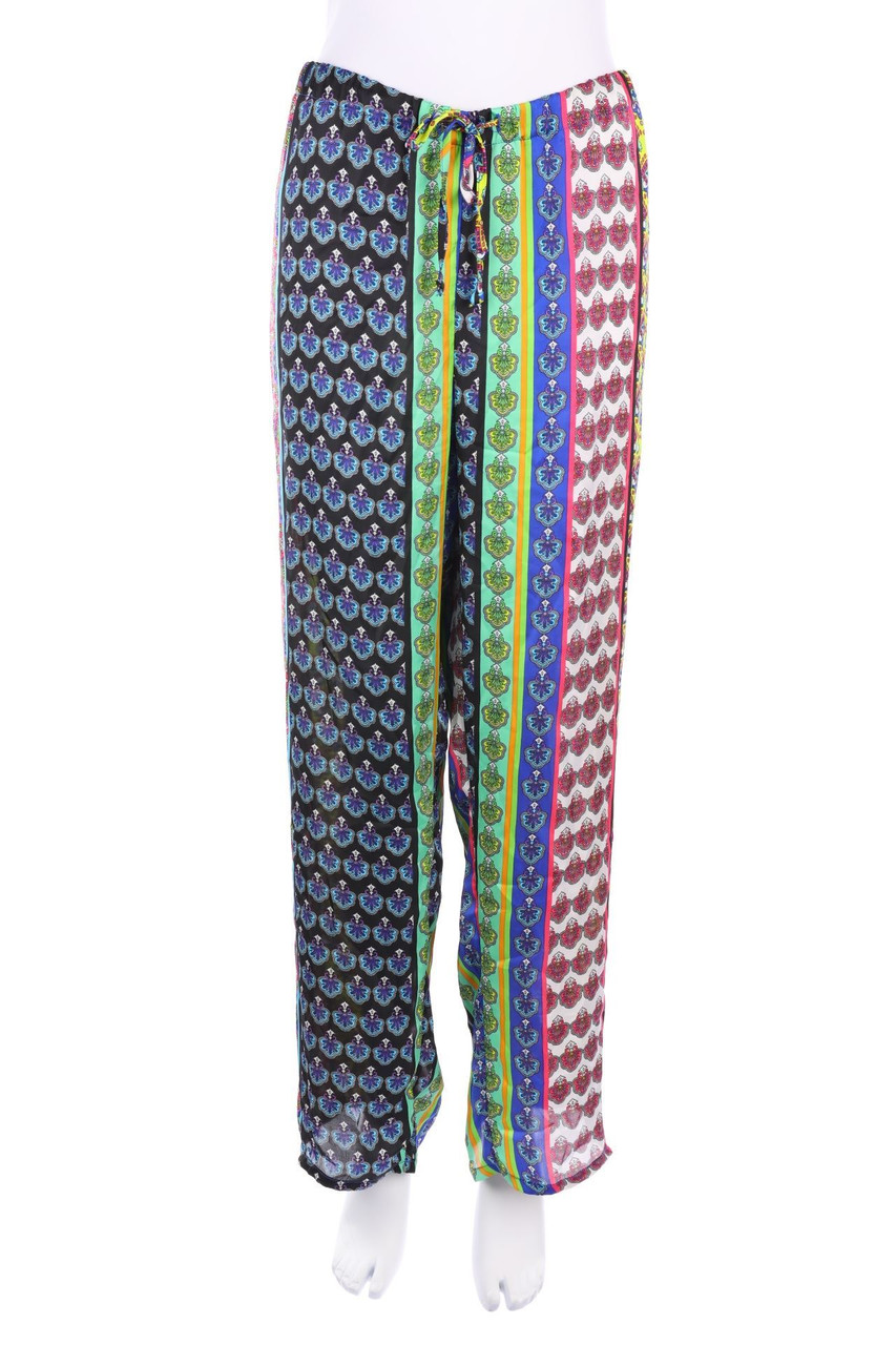 NATORI - Jogger-Hose mit floralem Muster - XL