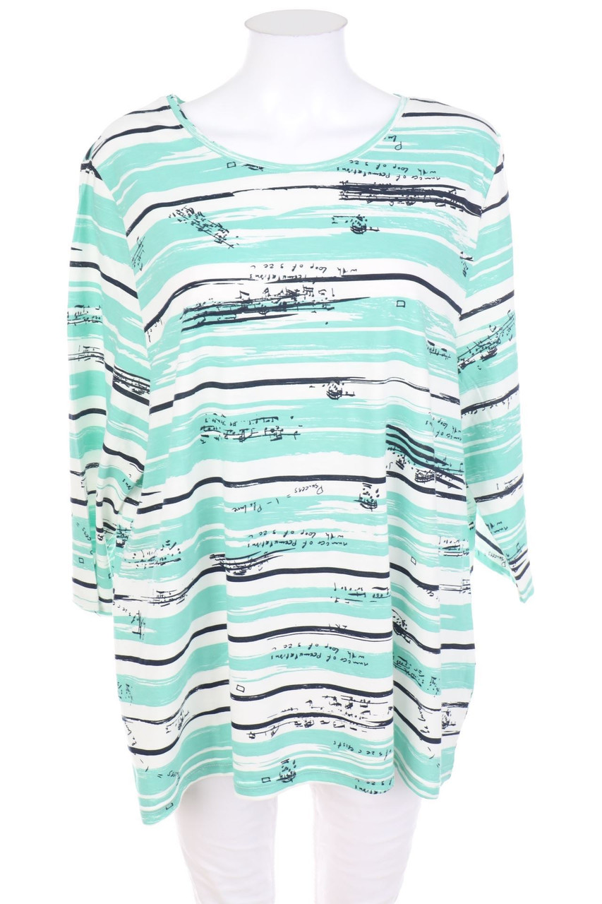 COLLECTION L. - Longsleeve-Shirt mit Streifen - XL