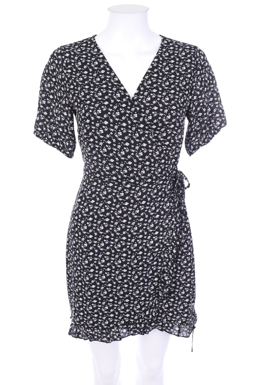 YES OR NO - Wickel-Minikleid mit floralem Muster - S