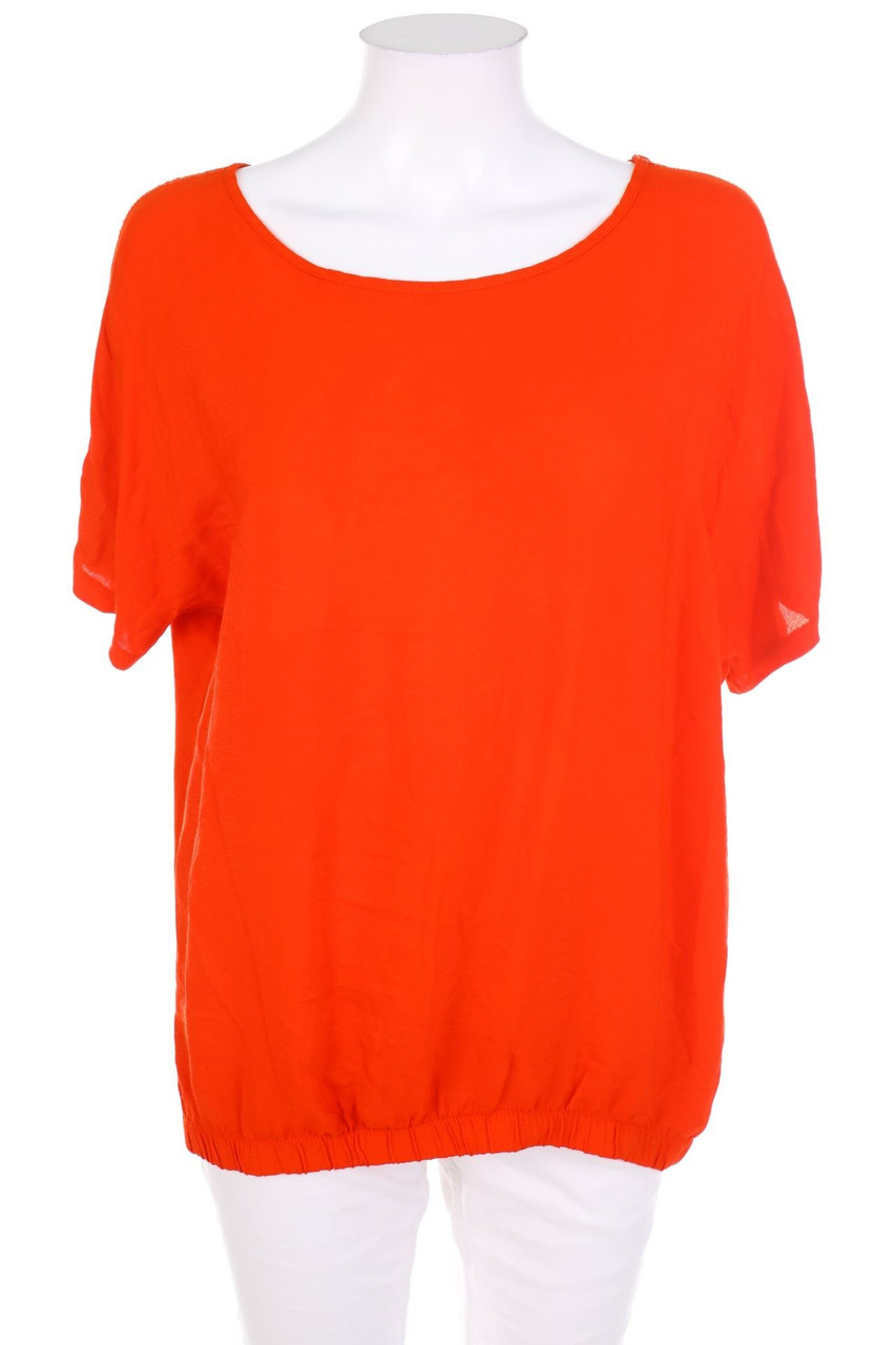 LABEL NICK - Kurzarm-Shirt mit Gummizug - M