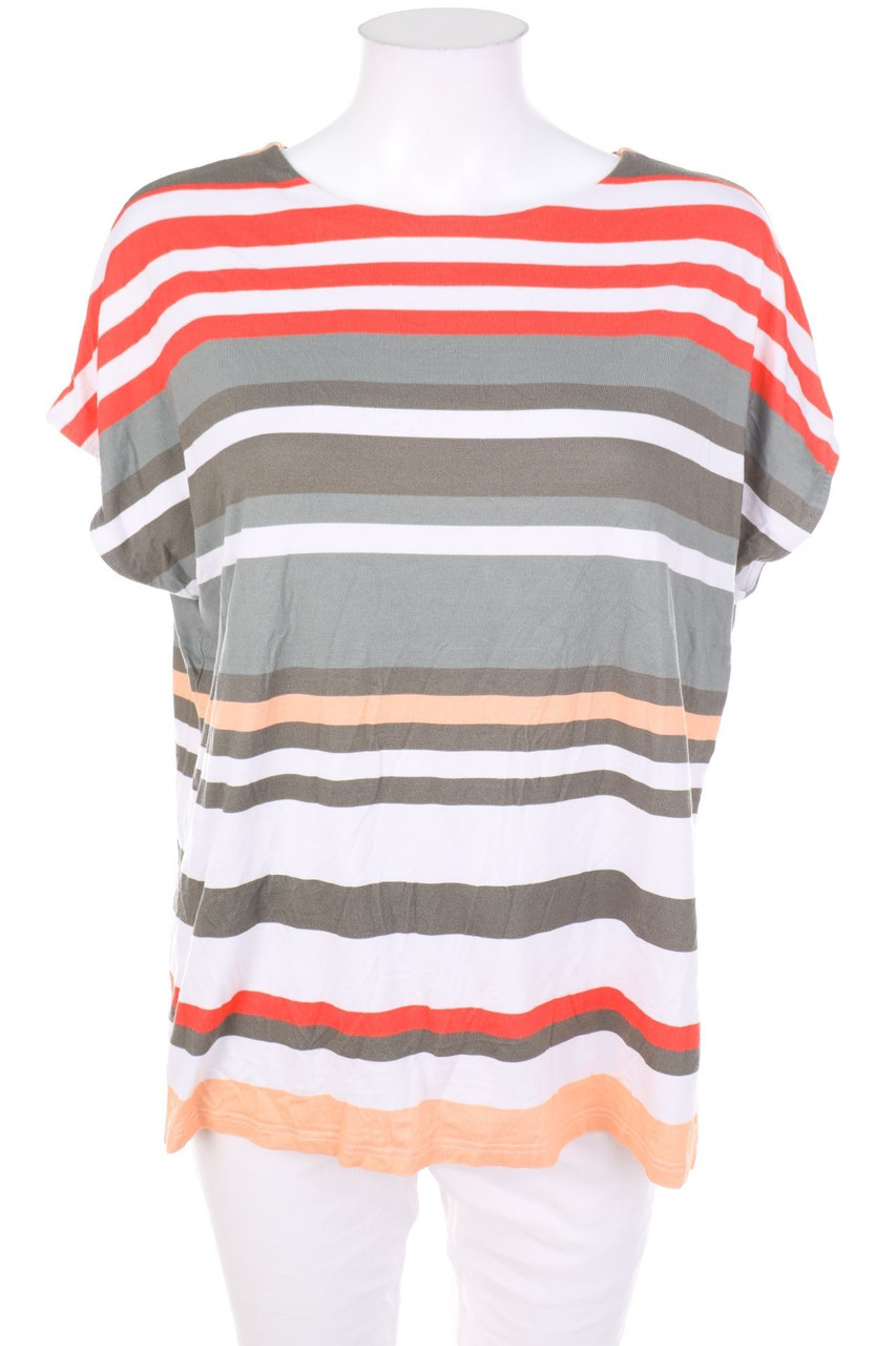 Efixelle - Kurzarm-Shirt mit Streifen - D 44